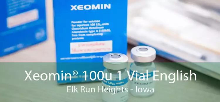 Xeomin® 100u 1 Vial English Elk Run Heights - Iowa